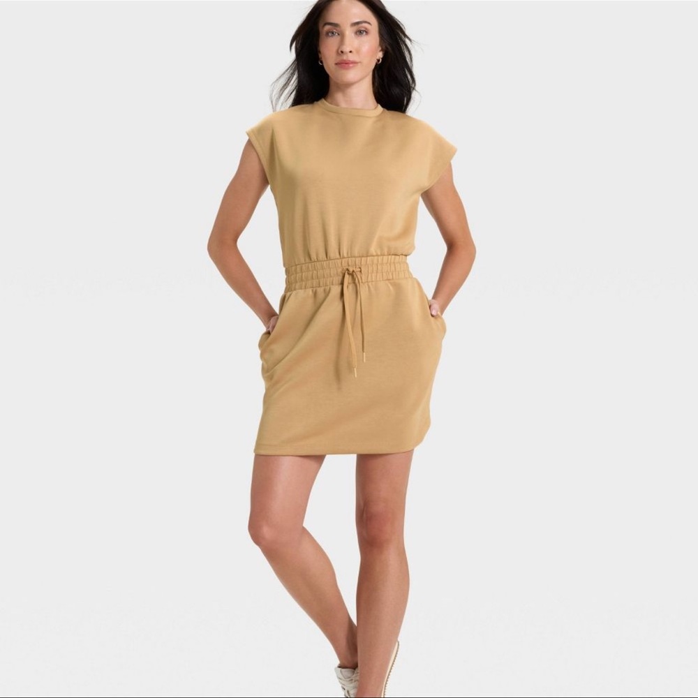 All In Motion Women's Airy Sleek Active Dress Tan Size Small - Picture 7 of 9